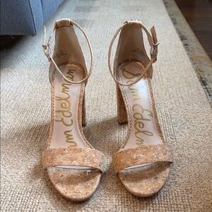 Sam Edelman Cork Block Heel Sandals